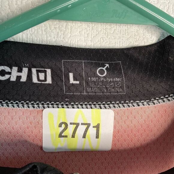 Polaris Adventure Cycling Jersey Red Black Bike Bicycle Breathable Shirt ZipUp L - Picture 3 of 7